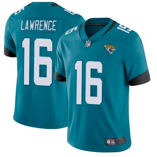 Men's Jacksonville Jaguars #16 Trevor Lawrence Teal NFL Vapor Untouchable Limited Stitched Jersey